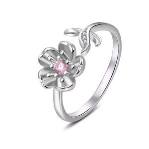 🌼 Flower Ring - 925 Sterling Silver Adjustable